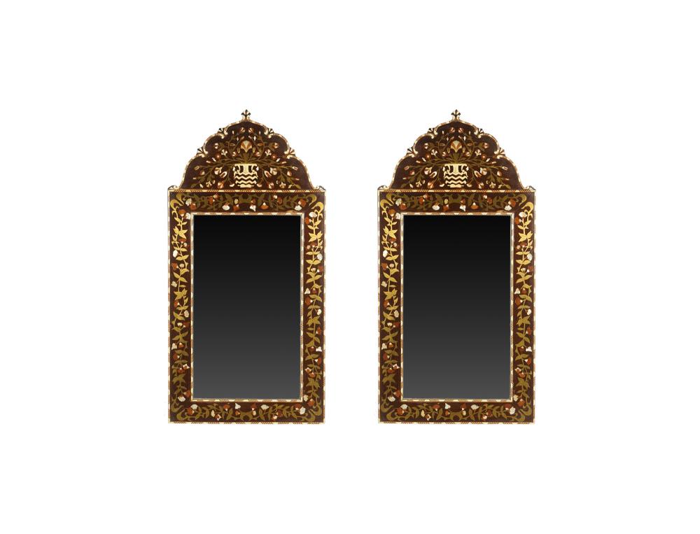 PAIR OF MOORISH STYLE INLAID WALL