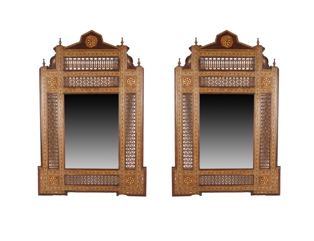 PAIR OF MOORISH STYLE INLAID