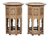 PAIR OF MOORISH-STYLE MARQUETR