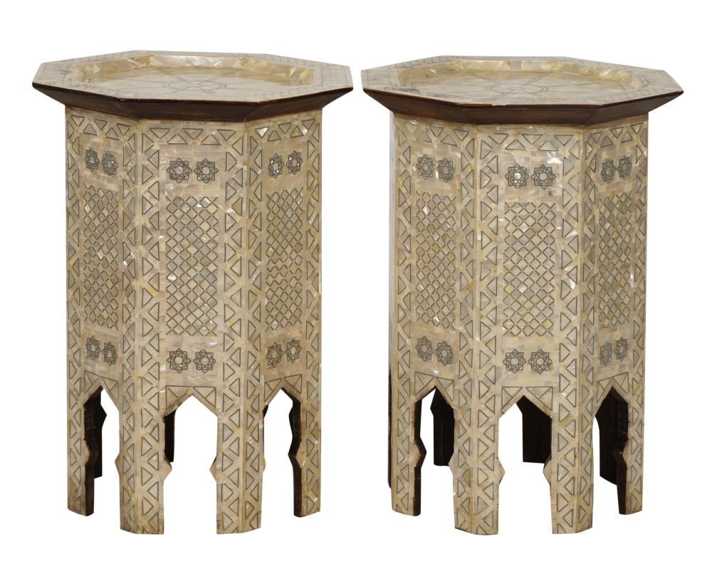 PAIR OF MOORISH-STYLE MOTHER OF