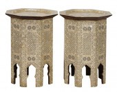PAIR OF MOORISH-STYLE MOTHER O