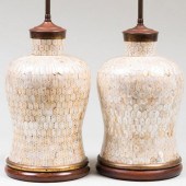 PAIR OF MOTHER-OF-PEARL MOUNTE