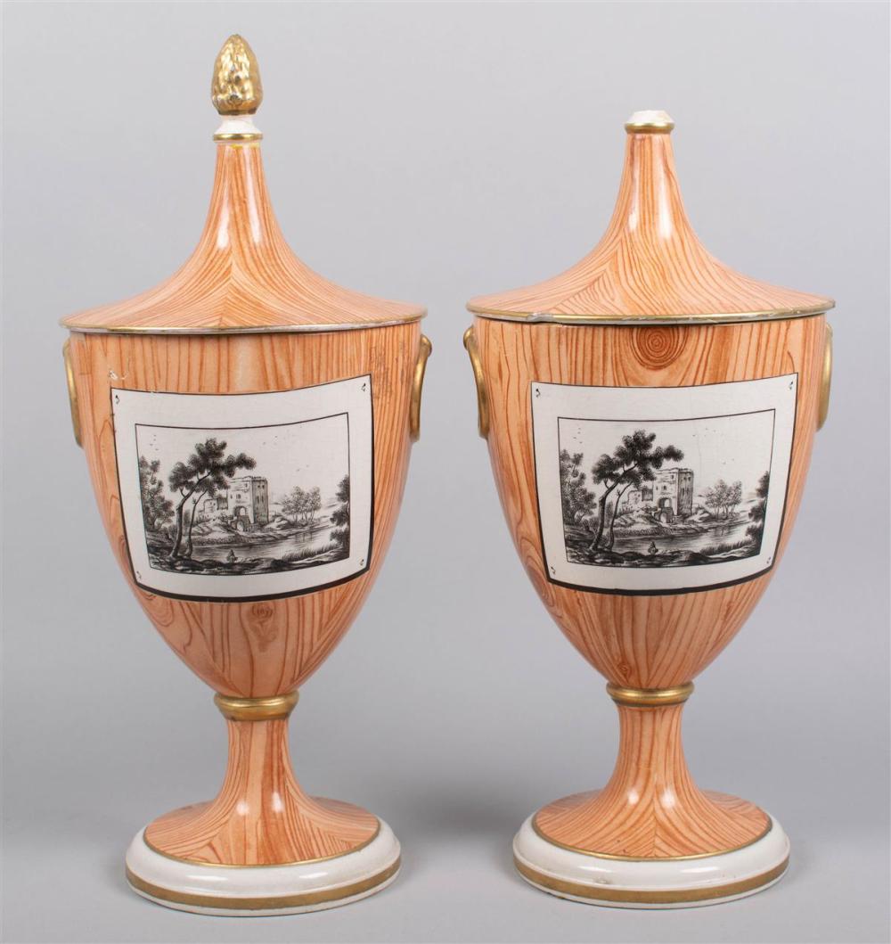 PAIR OF MOTTAHEDEH FAUX BOIS