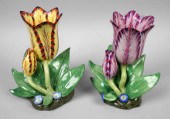 PAIR OF MOTTAHEDEH TULIP VASES