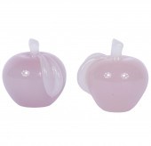PAIR OF MURANO ART GLASS ALABA