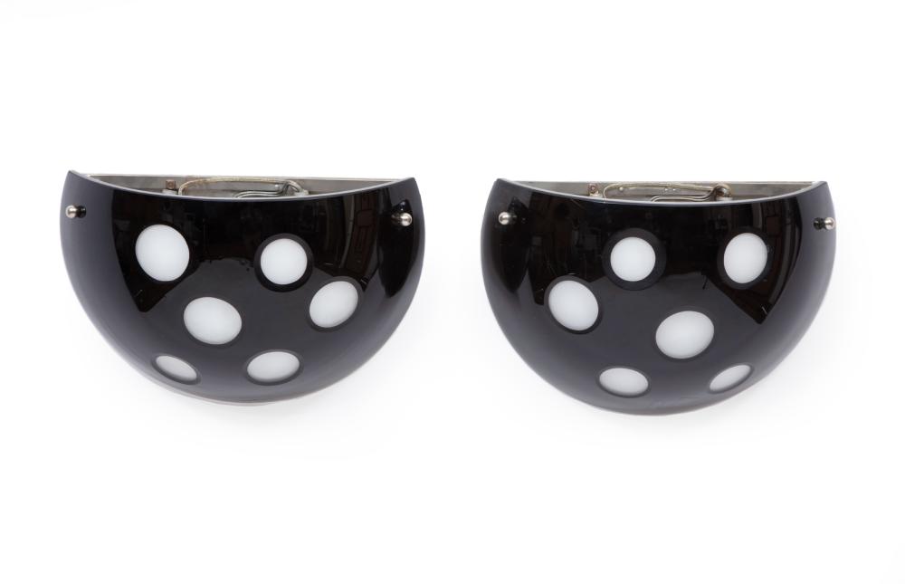 PAIR OF MURANO GLASS "LADYBUG"