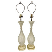 PAIR OF MURANO GLASS SPECKLE T