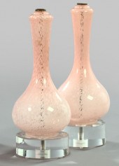 Pair of Murano Silver Leaf-Spa