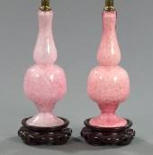 Pair of Murano Silver Leaf-Spa