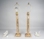 PAIR OF NANCY CORZINE SILVERED