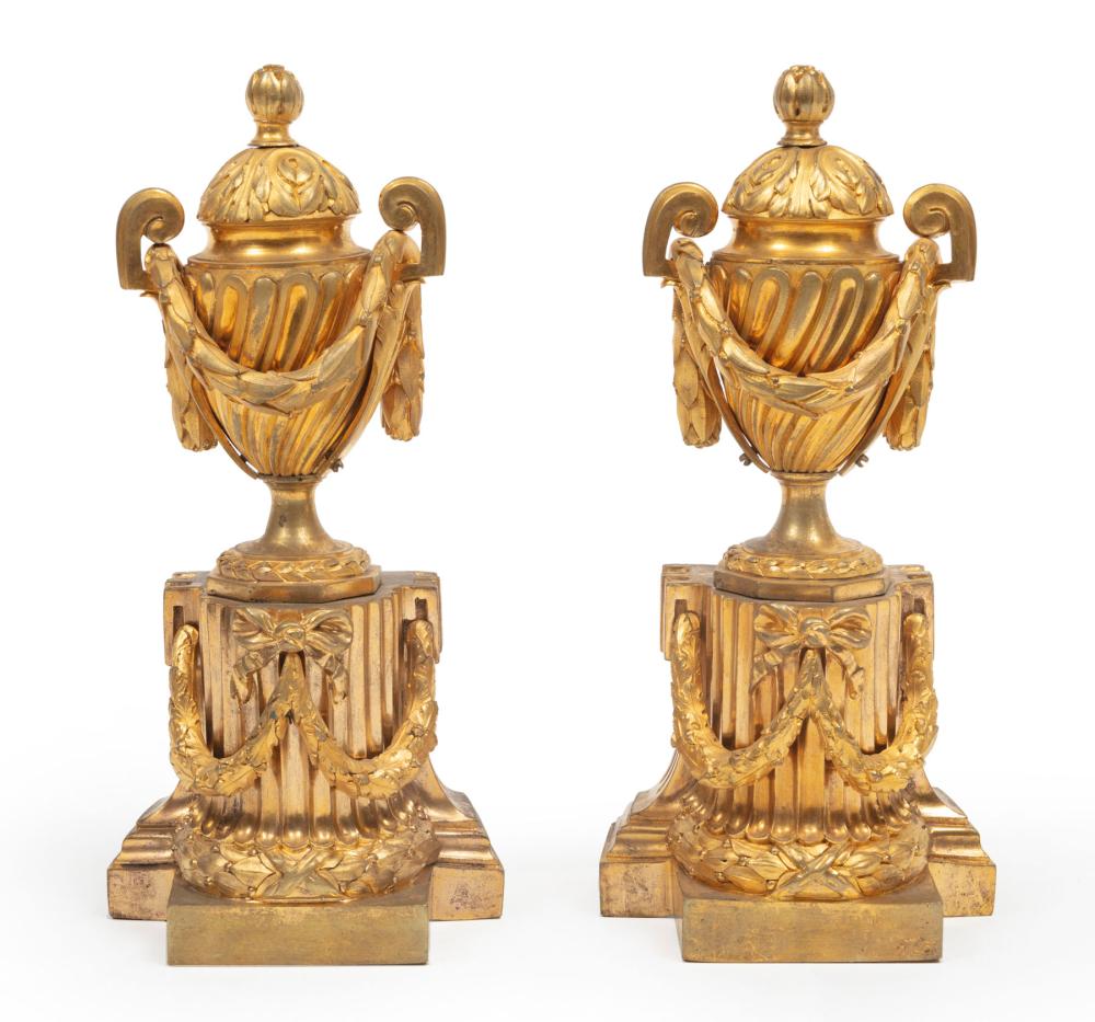 PAIR OF NAPOLEON III GILT-BRONZE