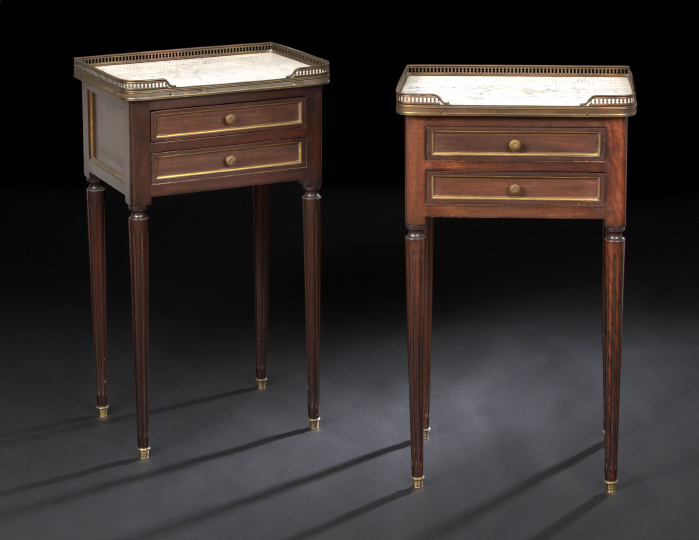 Pair of Napoleon III Mahogany and