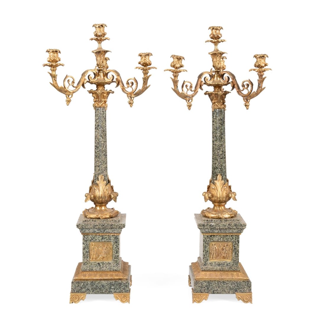 PAIR OF NAPOLEON III ORMOLU &