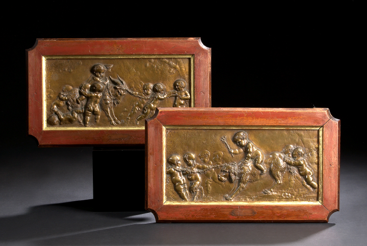 Pair of Napoleon III Patinated
