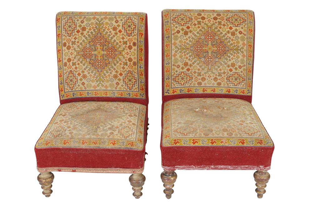 PAIR OF NAPOLEON III TAPESTRY &