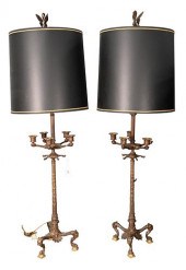 PAIR OF NAPOLEON PATINATED BRO
