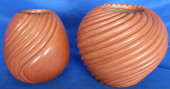 PAIR OF NATIVE JEMEZ POTTERY S