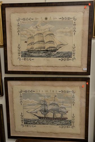 PAIR OF NAUTICAL PRINTS AFTER
