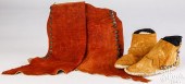 PAIR OF NAVAJO INDIAN HIDE MOC
