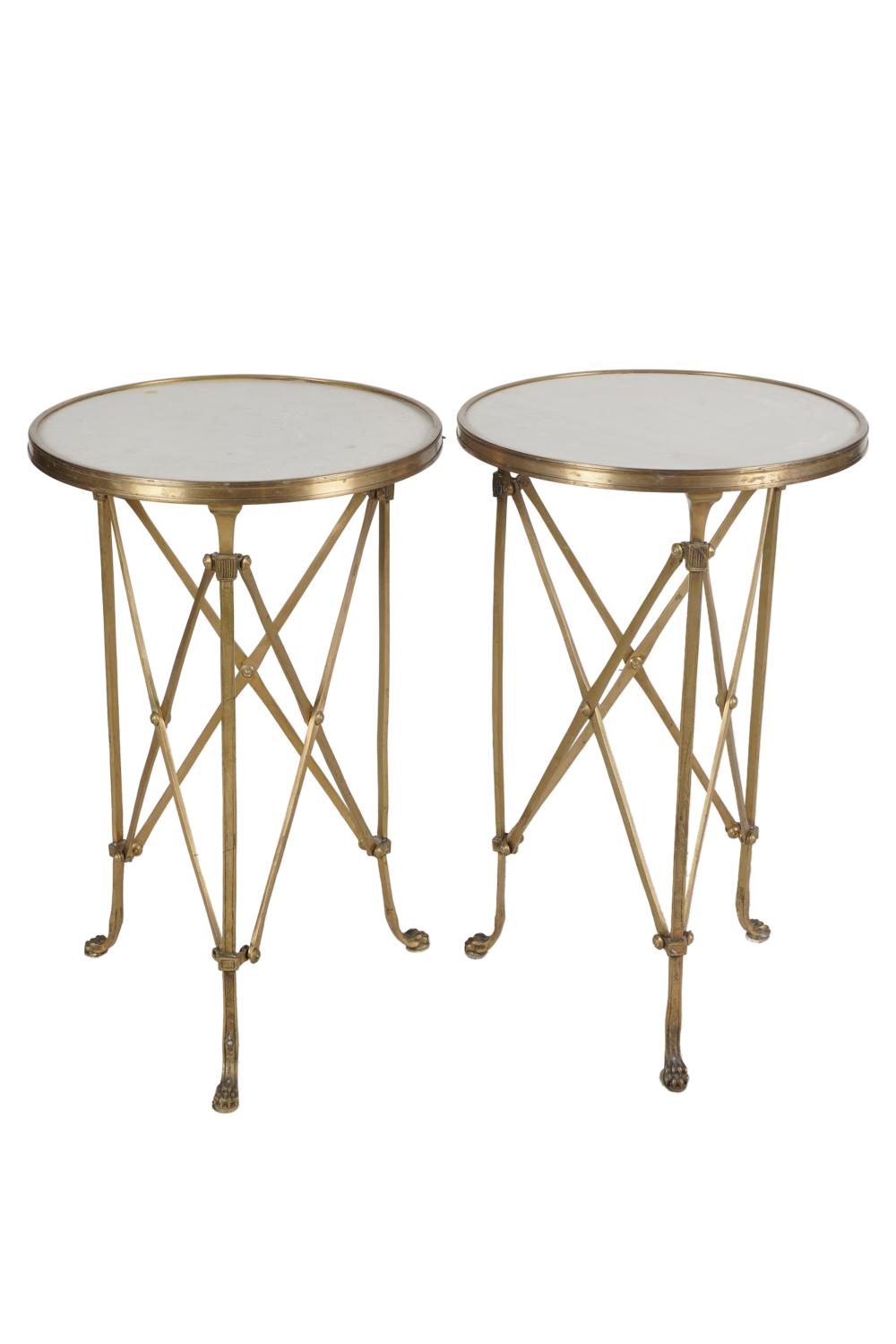 PAIR OF NEOCLASSIC GILT BRONZE SIDE