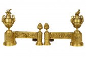 PAIR OF NEOCLASSIC GILT METAL