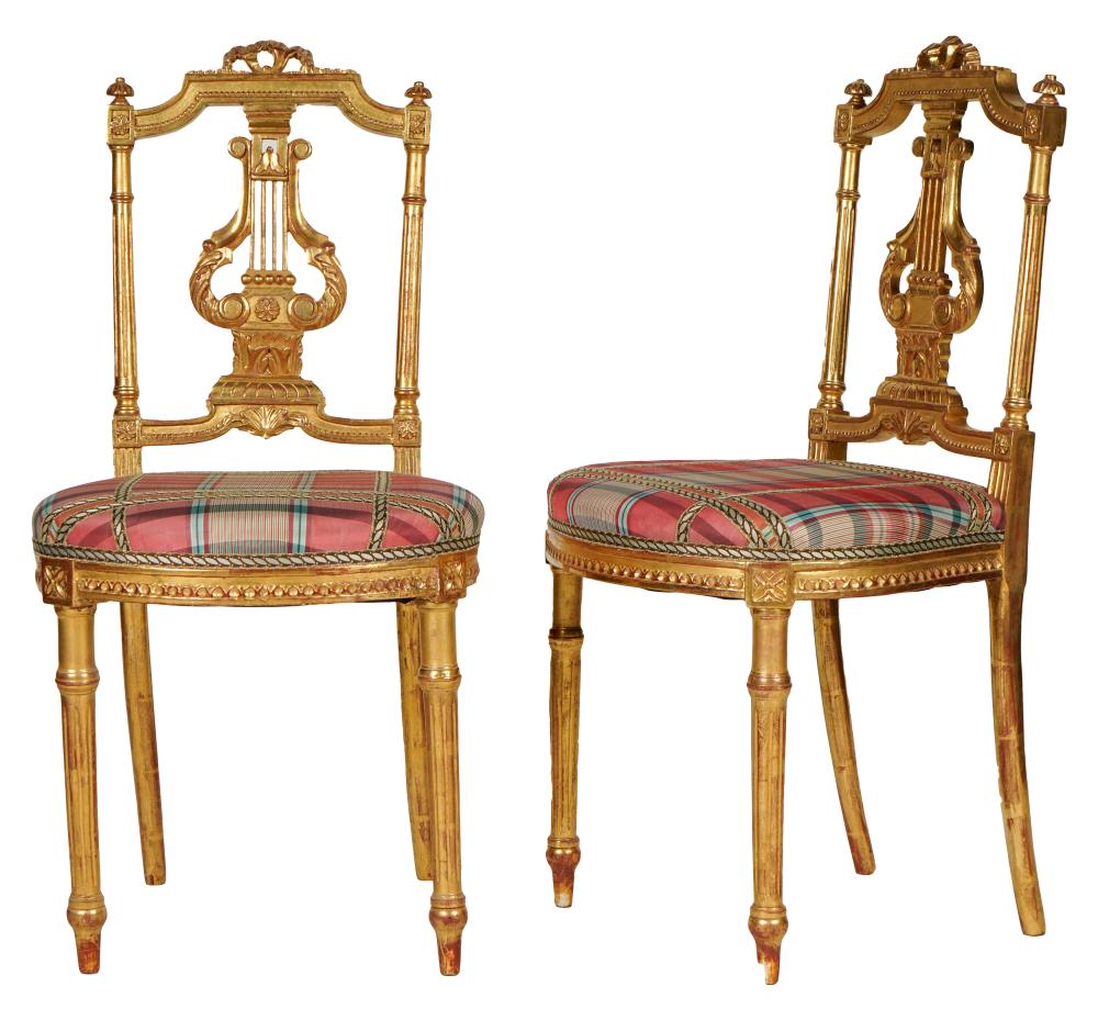 PAIR OF NEOCLASSIC GILTWOOD