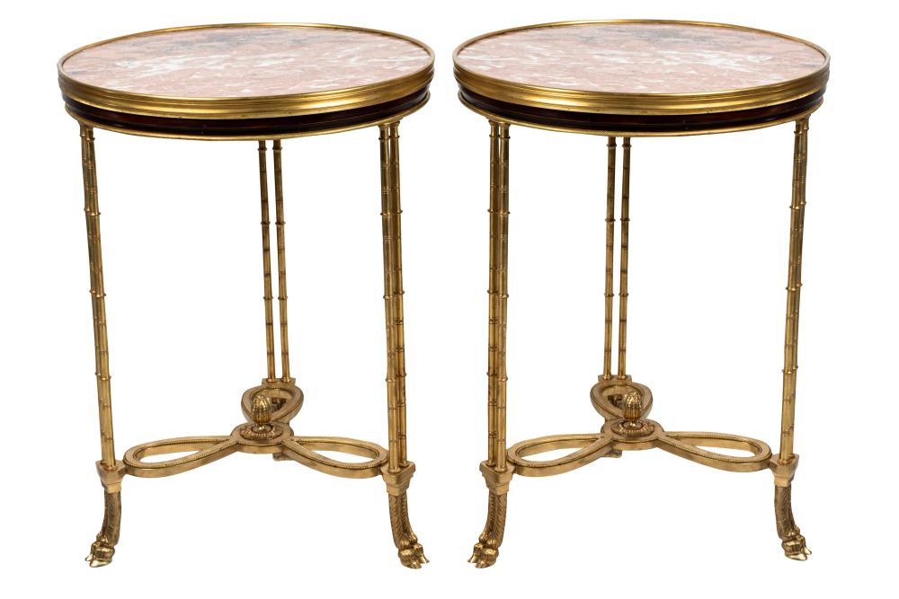 PAIR OF NEOCLASSIC STYLE GILT