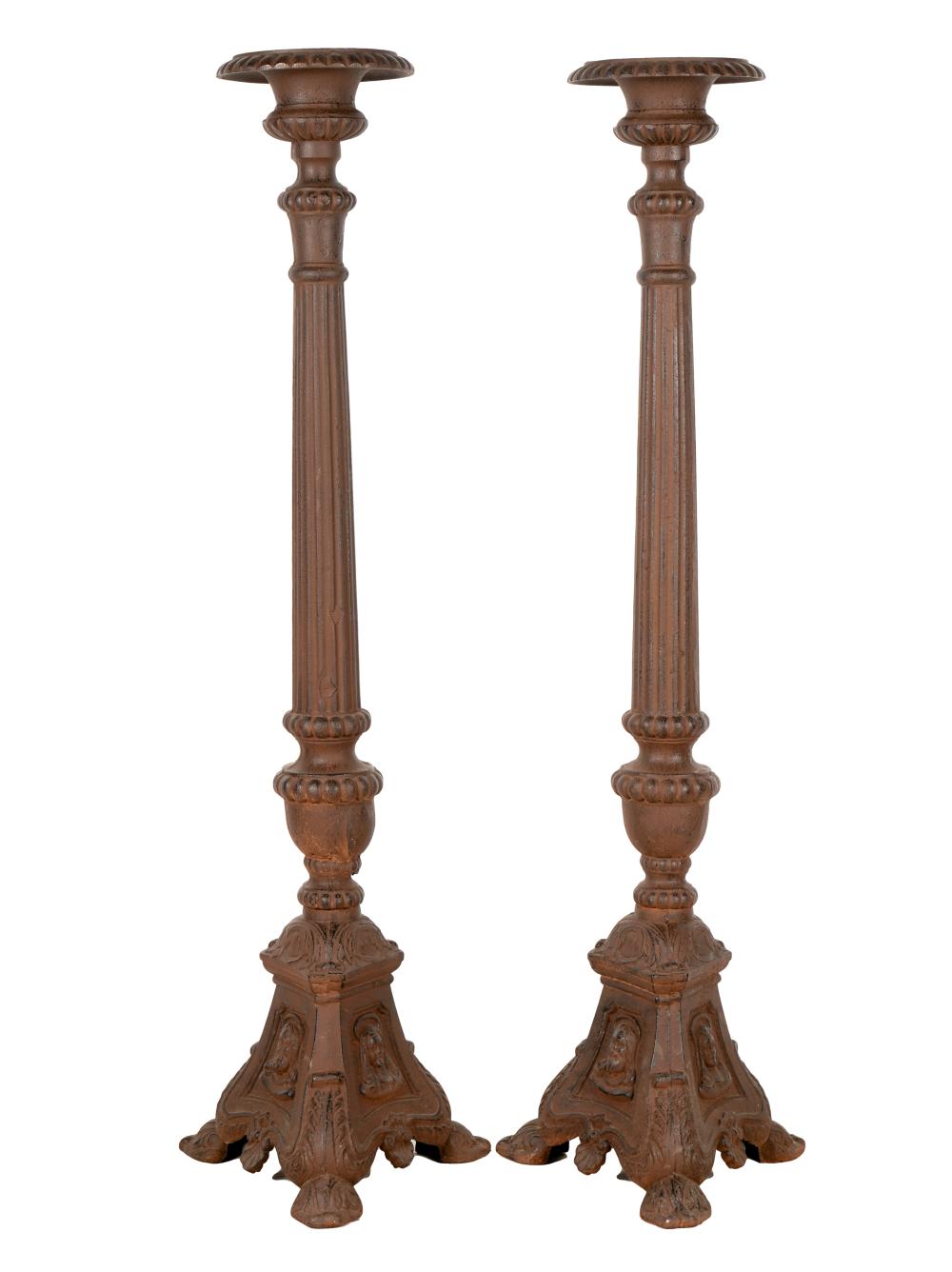 PAIR OF NEOCLASSICAL CAST IRON