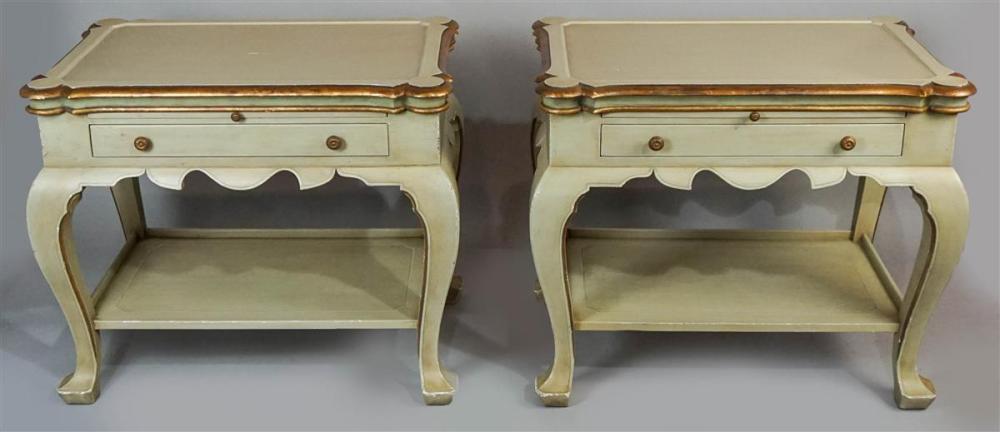 PAIR OF NEOCLASSICAL GREEN AND GOLD