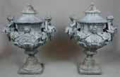 PAIR OF NEOCLASSICAL LEAD LIDD
