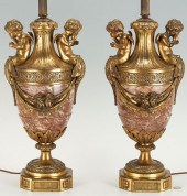 PAIR OF NEOCLASSICAL MARBLE &