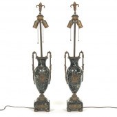 PAIR OF NEOCLASSICAL MARBLE AN