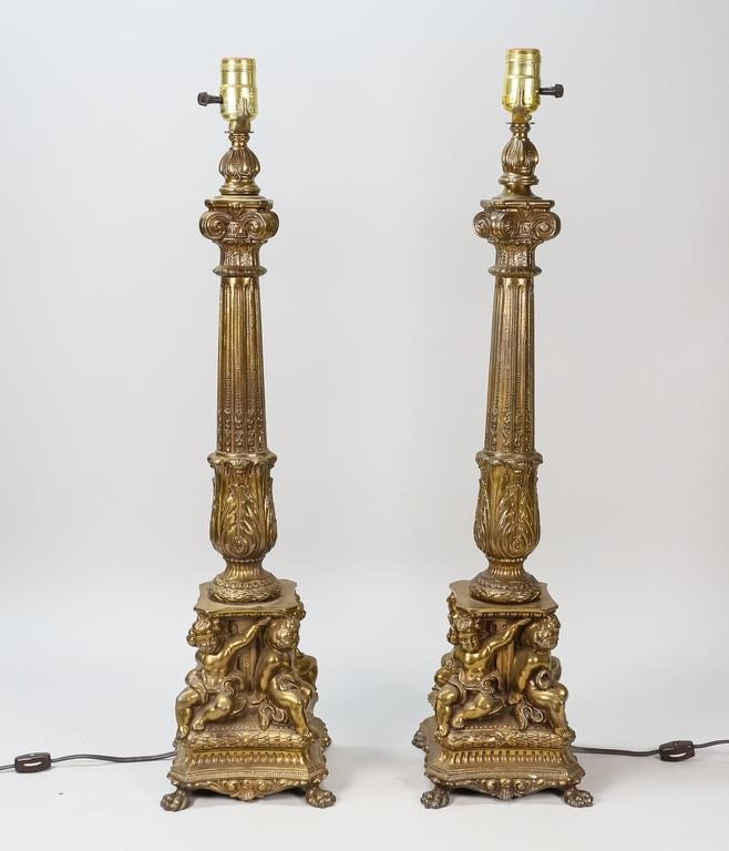 PAIR OF NEOCLASSICAL METAL