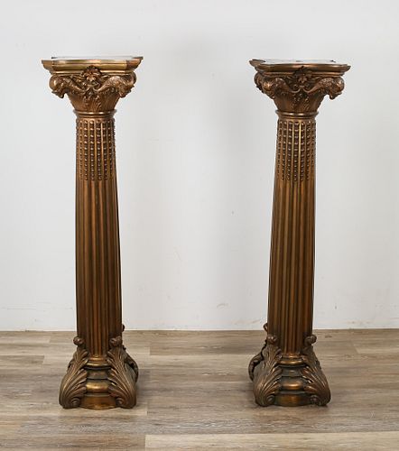 PAIR OF NEOCLASSICAL PATINATED