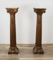 PAIR OF NEOCLASSICAL PATINATED