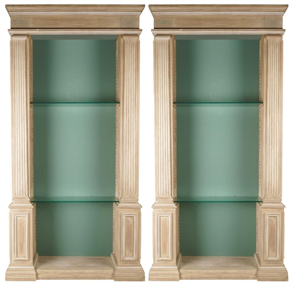 PAIR OF NEOCLASSICAL-STYLE BLEACHED