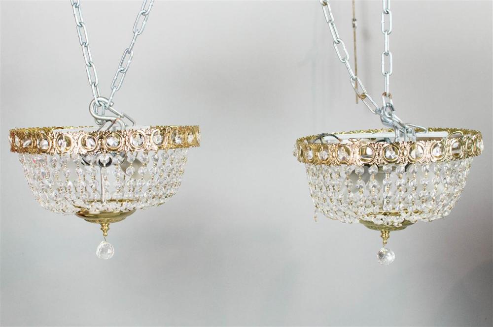 PAIR OF NEOCLASSICAL STYLE BRASS