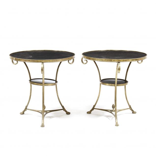 PAIR OF NEOCLASSICAL STYLE BRASS