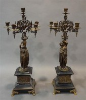 PAIR OF NEOCLASSICAL STYLE BRO