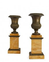 PAIR OF NEOCLASSICAL STYLE BRO