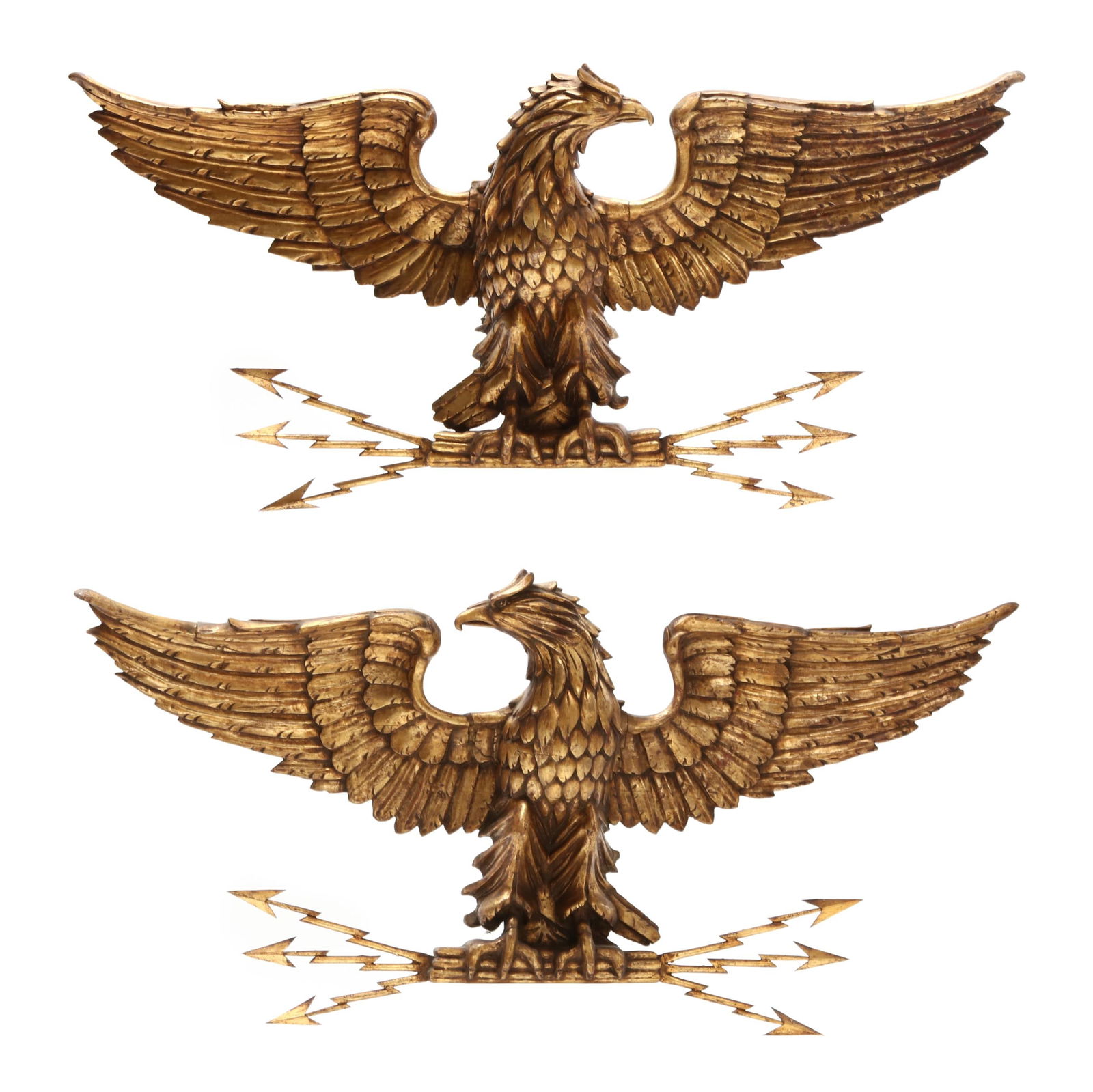PAIR OF NEOCLASSICAL STYLE CARVED