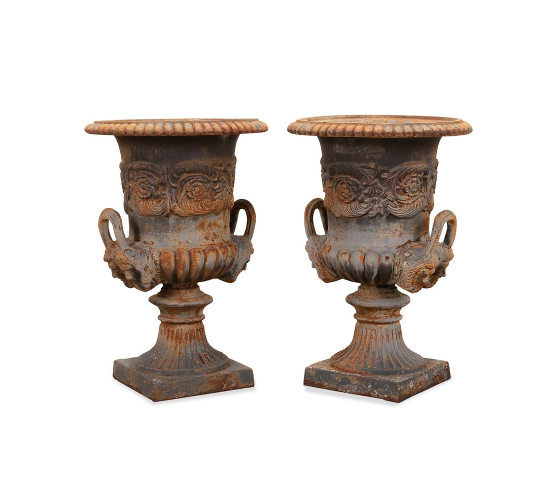 PAIR OF NEOCLASSICAL STYLE CAST