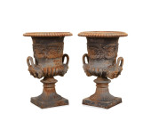 PAIR OF NEOCLASSICAL STYLE CAS