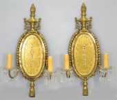 PAIR OF NEOCLASSICAL STYLE CAS