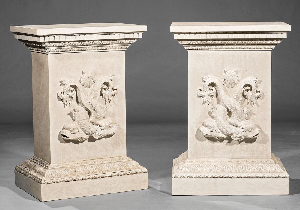 PAIR OF NEOCLASSICAL-STYLE FAUX