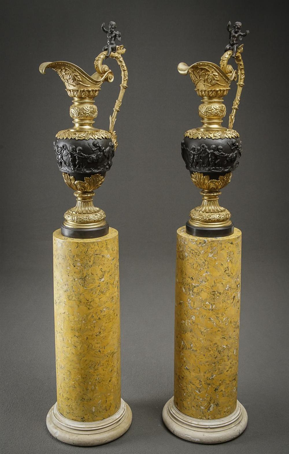 PAIR OF NEOCLASSICAL STYLE GILT AND