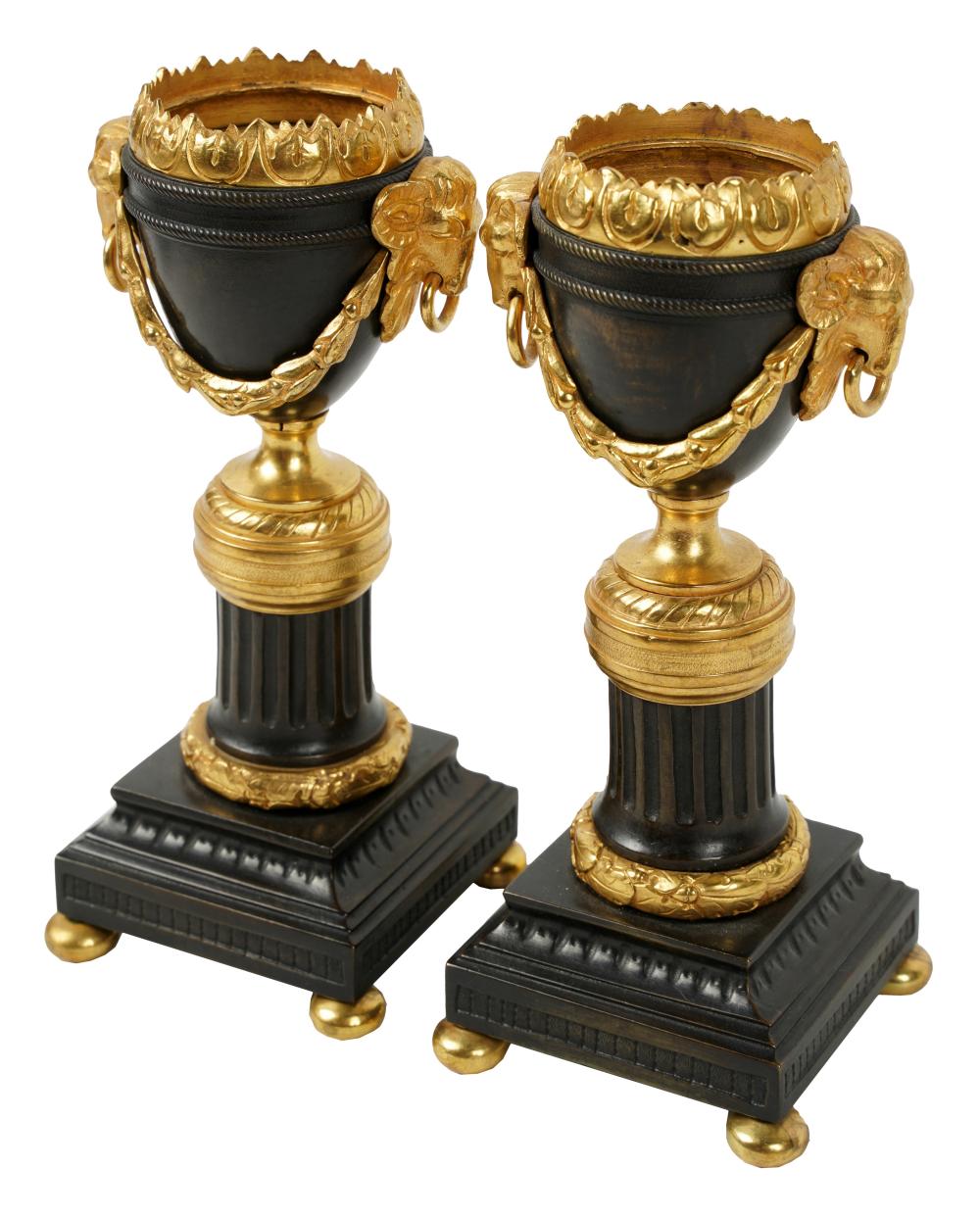 PAIR OF NEOCLASSICAL-STYLE GILT AND