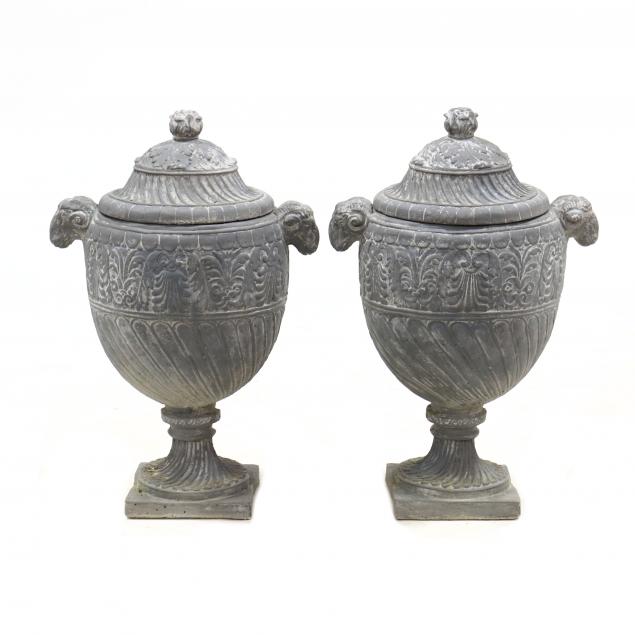 PAIR OF NEOCLASSICAL STYLE LIDDED