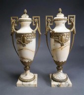 PAIR OF NEOCLASSICAL STYLE MAR