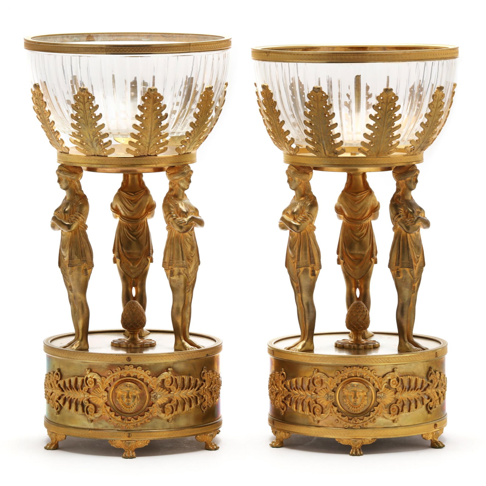 PAIR OF NEOCLASSICAL STYLE ORMOLU